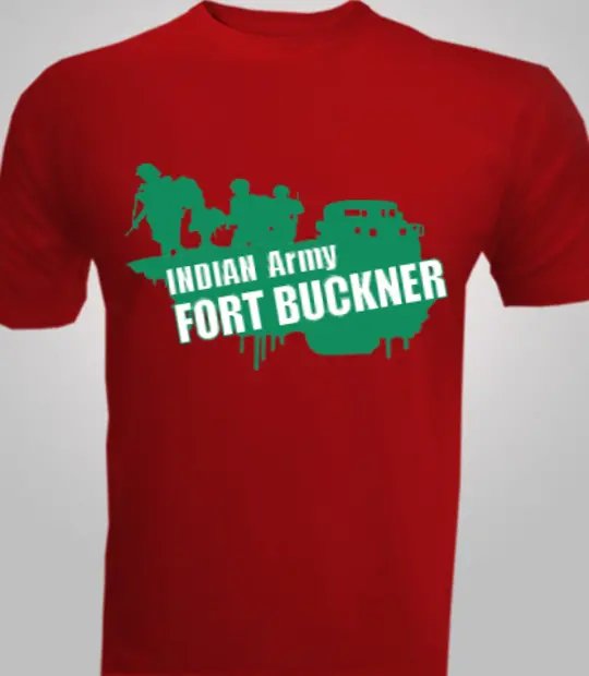 Military INDIAN--Army-Fort-Buckner- T-Shirt