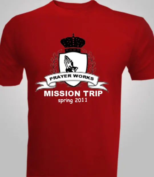 Charity run/walk Prayer-Works-Mission-Trip T-Shirt