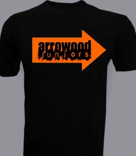 Black cartoon arrowood-juniors- T-Shirt