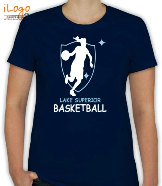 Basketball Ladies-and-Basketball T-Shirt