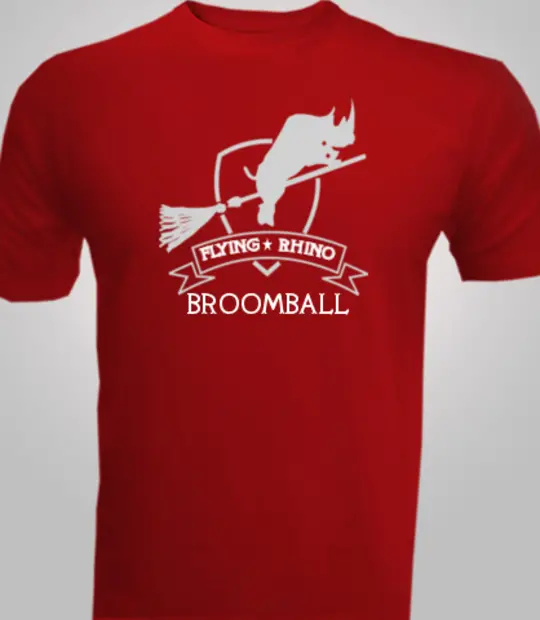 Retired old man Flying-Rhino-Broombal T-Shirt
