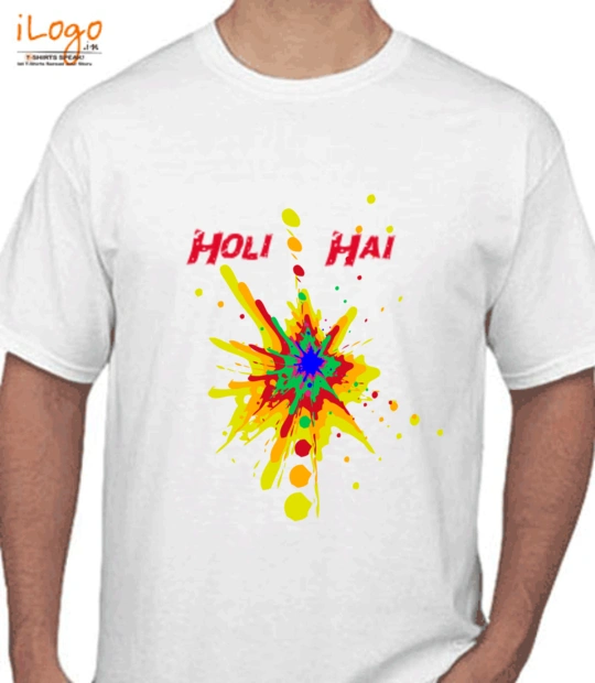 Rajni white holi T-Shirt